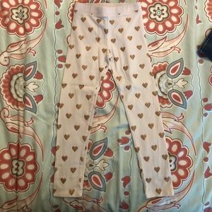 Crewcuts Heart Leggings for Girls (size 6)